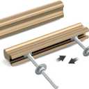 Peaha 10 Pack Adjustable Cabinet Drawer Pulls Overall Length 102mm(4inch) Champagne Bronze Drawer Handles Dresser Hardware for Cupboard