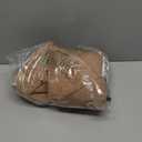 TOPDesign Puffer Tote Bag for Women, Lightweight Puffy Handbag with Compartments, Quilted Shoulder Bag for Work, Travel, Gym (Medium, Khaki)