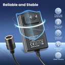 110V AC to DC 12V Converter 3A 36W, Cigarette Lighter Adapter to Wall Plug 110240V, Home Car Power Supply Adapter for Car Fan and Low-Power Devices (Not for Vacuum Cleaner, Air Pump, Inflator)