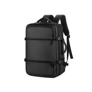 Men's USB multifunctional backpack business computer bag Black