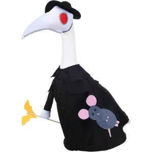 2 x Summer Porch Goose Outfits Porch Goose Accessories 80s 90s Hip Hop Costume Outfit Clothes for 23'' Cement Goose Statue