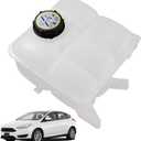 603-382 Front Engine Coolant Recovery Reservoir Tank With Cap Compatible With 2012-2018 Ford Focus Escape C-Max Transit Connect Replaces 603382 BE8Z8100A CV6Z8A080A 8V618K218AE 8V618K218AD