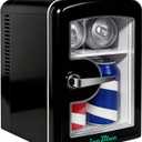 Iceblue Mini Fridge, Skincare Fridge with Viewing Window, 4 Liter /6 Cans Compact Mini Makeup Fridge for Beauty & Beverages, Tiny Fridge for Desk, Bedroom, Car, Office, Dorm, Gift - Black
