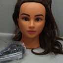 Hairingrid Mannequin Head 20"-22" 100% Human Hair Hairdresser Cosmetology Mannequin Manikin Training Head Hair and Free Clamp Holder (1906LB0414)