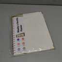 2026 Planner, Hardcover Leather Weekly and Monthly Planner, January 2026 - December 2026, Spiral Yearly Agenda Organizer Book 2026 with Tabs, Daily Calendar Planners for School Work Home, A4 (8.5" x 11"), White