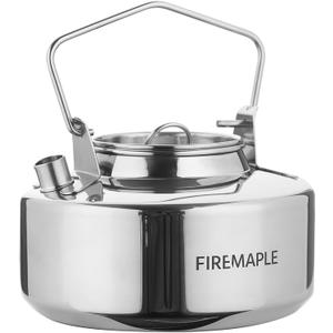 Fire-Maple Antarcti Portable 1 Liter Lightweight Stainless Steel Camping Kettle | Durable and Portable Camp Tea Pot | Ideal for Bushcraft and Outdoor Campfire Use
