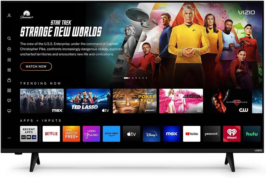 VIZIO 43 Inch FHD Smart TV Full Array LED, HDR10, Bluetooth Compatible, Works with AirPlay 2 and Chromecast Built-in, DTS Virtual X and HDMI VRR (VFD43M-0804) 