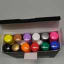 12 Colors Jumbo Acrylic Markers with 15mm Felt Tip  Large Permanent Paint Pens for Rock Painting, Stone, Poster, Canvas, Glass, Wood, Ceramic