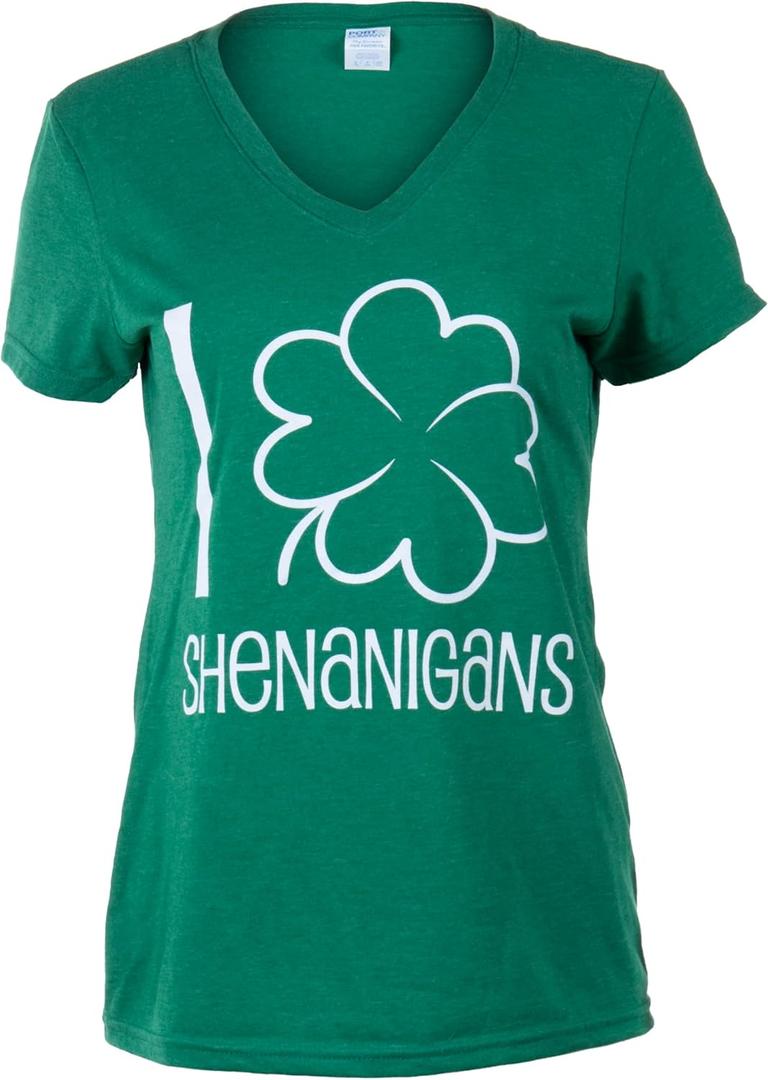Women's Holiday Costume Tee Shirt Tops, Halloween Christmas Pirate Ladies T-Shirt (Green, M)