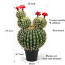 AntHousePlant Artificial Cactus Fake Big Cactus 27 Inch Faux Cacti Plants for Home Garden Office Store Decoration