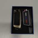 OLLEN Heavy Zinc Alloy Key Fob Cover, Fit for BMW 2023~up New 5/7 Series 740i 760i X1 X2 X3 X5 X6 X7 XM IX IX3 I5 I7 ect, Full Protection Remote Fob Cover with Carbon Fiber Pattern, Gunmetal (1 Pcs)