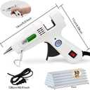 Krightlink Hot Glue Gun Kit with 30 Glue Sticks, Fast Preheating Hot Melt, High Temp for School Crafts DIY Arts and Quick Home Repairs (20w)