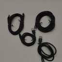 etguuds USB A to USB C Cable 5-Pack (3/3/6/6/10 ft), Fast Charging Type C Charger Cord for iPhone 17 16 15 Pro Max Plus Air, Samsung Galaxy S25 S24 S23 S22 S21 S20 A56 A17 A16, Pixel, Moto G, Black