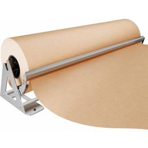 DIY Crew 36 Inch Paper Roll Dispenser and Cutter - Heavy-Duty Wall Mountable, Non Slip Tabletop - Kraft, Freezer, Butcher Paper - Up to 1000ft Rolls