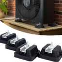 GCGOODS Rubber Floor Mounting Base Pad, Ductless Mini Split Air Conditioner Floor Mount Base Kit, Anti Vibration Mounting Pad for Condenser Units, Air compressor, Generator, Support Up to 2000 lbs (S)