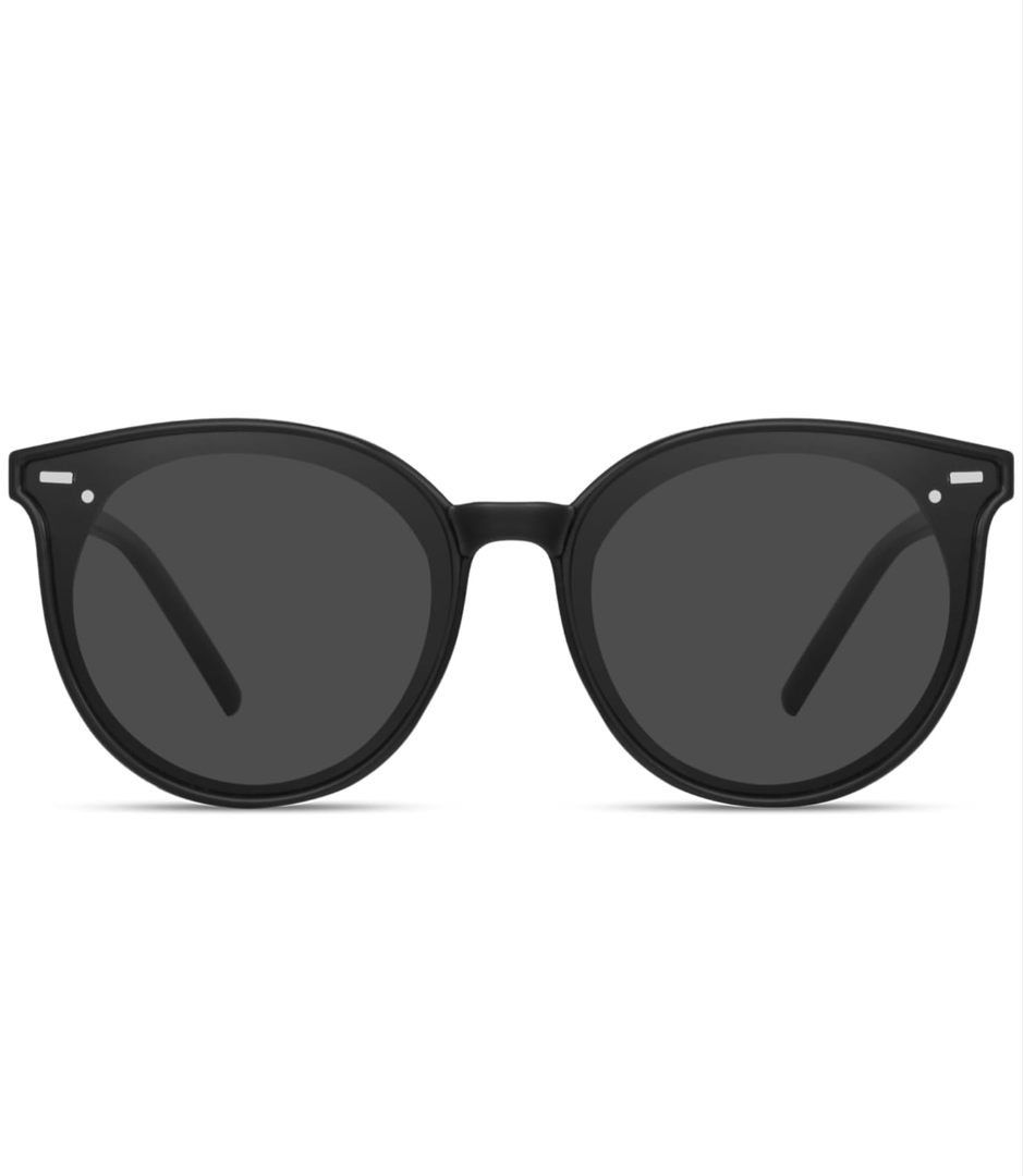 Livho Polarized Sunglasses, Retro & Oversized Shades for Women with Round Lenses