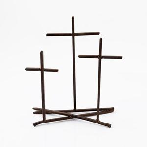 Golgotha Nail Tabletop Nail Crosses 9-3/4