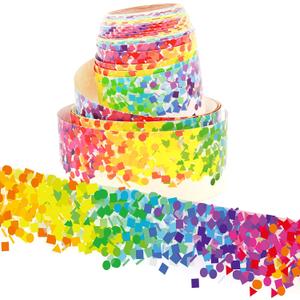 2 x Youngever 52.5 ft Bulletin Board Borders Confetti Border for Classroom Decoration, 1600CM