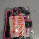 rabbitgoo Dog Harness No Pull with 2 Leash Clips, Adjustable Soft Padded, Reflective Oxford No Choke Pet Vest with Easy Control Handle for Large Dogs, Black & Hot Pink, M