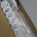 Adjustable Curved Shower Rods for Bathroom, Corner Curtain Rod No Drill, Space Saver, Suitable for RV, Clothing Store Fitting Room (White,4-Foldable,54In, Suction Cup Style) (54 INx10 IN)