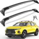Wonderdriver 300lbs Lockable Roof Rack Cross Bars Compatible with Chevy Chevrolet Blazer 2019-2026 (Not for Blazer EV), Heavy Duty Aluminum Roof Rails Crossbars Cargo Canoe Black Rooftop Luggage.