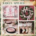 24 Pcs Artificial Christmas Berry Stem Picks Star Picks Faux Floral Berry Spray Branches Christmas Table Centerpiece Home Office Vase Filler Decoration (Pink)