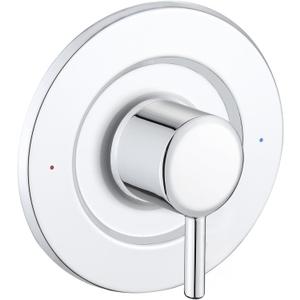 Shower Handle Replacement,Compatible with Moen T2901BN Gibson Posi-Temp Shower Valve Trim Kit,Circular (Chrome)