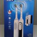 Oral-B Pro 1000 CrossAction Electric Toothbrush, Black and White, 2 Count
