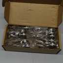 Chibery 8 Pack 1/2" Overlay 3D Soft Close Concealed Hinge for Face Frame Door, Smooth Slow Self Closing Hinges, Satin Nickel, Hidden 105 Open Angle Stainless Steel Hinge for Kitchen Cabinet Door