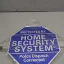 Protected By Home Security System Signs for Yard - 10" x 28" Police Dispatch Connected Warning Sign with with Stake - Rust Free Aluminum Composite - Easy to Mount (1Pack)