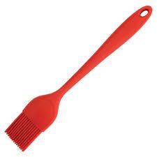 Silicone Basting Brush Set 2 Pcs Heat Resistant Rubber Spatula for Non-stick Cookware BPA Free (Red)