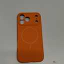 Miracase Magnetic for iPhone 17 Pro Max Case, Compatible with MagSafe, Integrated Silicone Camera Control Cover, 3.0mm Thicken Shockproof Drop Protection Phone Case for 17 ProMax, Orange