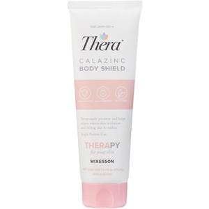McKesson's Thera Calazinc Body Shield, Calamine with Zinc Cream -Skin Barrier Ointment for Eczema, Psoriasis, Diaper Rash - 4 oz. Tube, 1 Count