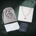 PPJew Layered Evil Eye Necklaces for Women 18K Gold Plated Dainty Chocker Necklace Delicate Jewelry Gift for Women GirlsGold/Silver