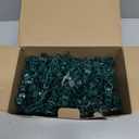 Minetom C7 C9 Christmas Light Clips Outdoor, 100 Count Universal Quick Christmas Light Spring Clips for Outside Roof Gutter Shingle Fence E12 E17 Base (Green)