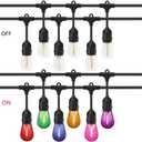24 Pack Multicolor S14 1W LED String Light Replacement Bulb, Home Decor, Holiday, Party, Wedding, Christmas Light, Assorted