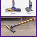 V12 V9 LED Fluffy Soft Roller Cleaner Head for Dyson V12 Detect Slim/V9 Motorbar/Digital Slim Replacement Parts, Hardwood Floor Attachment Dust Detect Green Light, Brush Accessories For Dyson V12 Slim