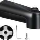 7 Inch Slip on Tub Spout with Diverter, for 1/2" Copper Water Tube (5/8" Diameter), Bathtub Faucet Spout Compatible with Moen 3839/Moen 3853 Tub Faucet, 5/32" Hex Wrench (Matte Black)