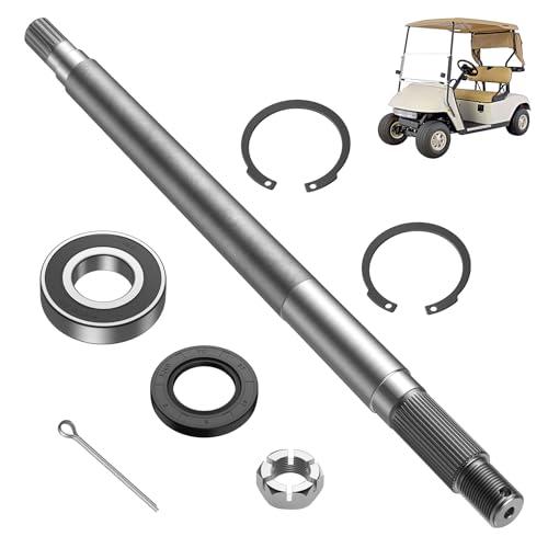 DRIVE UP Golf Cart Rear Axle Shaft with Bearing Seal for 1994.3-2009 EZGO Gas TXT, Medalist, ST, MPT Golf Carts, Passenger Side Rear Spline Axle Shaft Kit OEM# 72057G01 72057-G01 26811-G01