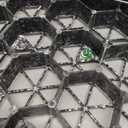 12 Units Permeable Pavers Gravel, Grass& Gravel Driveway System, Interlocked Pavers Gravel Grid Black PE Shed Base 1.6" Depth, 32 Sq Ft (12)