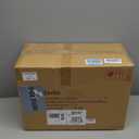 Fluted Round Wooden Drink Side Table, Small Pedestal End Table, Plant Stand for Small Space, Living Room, Bedroom, Office, Black