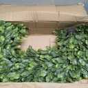 24 Inch Large Boxwood Wreath, Spring Summer Artificial Green Wreaths for Front Door Farmhouse Wedding Window Hanging Wall All Year Round Indoor & Outdoor St Patrick's Day Decor