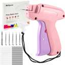 Stitch Gun for Clothes,Stitch Gun Quick Clothing Fixer, Tagging Gun for Clothing,Sewing Kit-Includes 6 Needle,1500 Black Fasteners&1500 White Fasteners(0.18inch) Purple