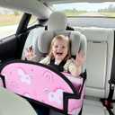 Kids Travel Tray, Car Seat Tray for kids Travel, Toddler Road Trip Essentials With Drawing Kit, Toddler Lap Desk Organizer for Car, Carseat Table for Airplane