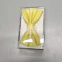 STACY ADAMS mens Satin Solid Bow TieBow Tie (One Size, Banana)