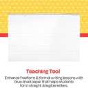 School Smart Chart Tablet, 24 x 16 Inches, 1 Inch Rule, 25 Sheets