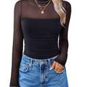 Avidlove Women Long Sleeve Bodysuit Turtle Neck Shapewear Body Suits Mesh One Piece Leotard Shirt Going Out Tops Fall Outfits Small