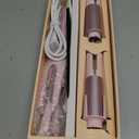 3 in 1 Automatic Curling Iron, Hair Curlers with 3 Curling Barrels (1" - 1.25" - 1.5"), Rotating Curling Iron with 3 Temp, 2-Way Rotation, 10S Fast Heating, Anti-Scald, Dual Voltage, Pink