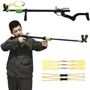 Hunting Slingshots for Adults, Professional Slingshot Rifle with 5 Catapult Bands, Telescopic Slingshot Gun for Hunting, Heavy Duty Slingshot with Retractable Long Pole Hunting Slingshots for Adults, Professional Slingshot Rifle with 5 Catapult Bands, Telescopic Slingshot Gun for Hunting, Heavy Duty Slingshot with Retractable Long Pole