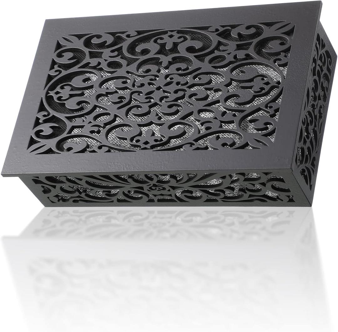 Saillong Doorbell Chime Cover Box Only, Wooden Doorbell Chime Box, Decorative Cover Enclosure for Indoor Outdoor, with Extra Self Adhesive Tape, Easy to Install for Home(Dark Gray)